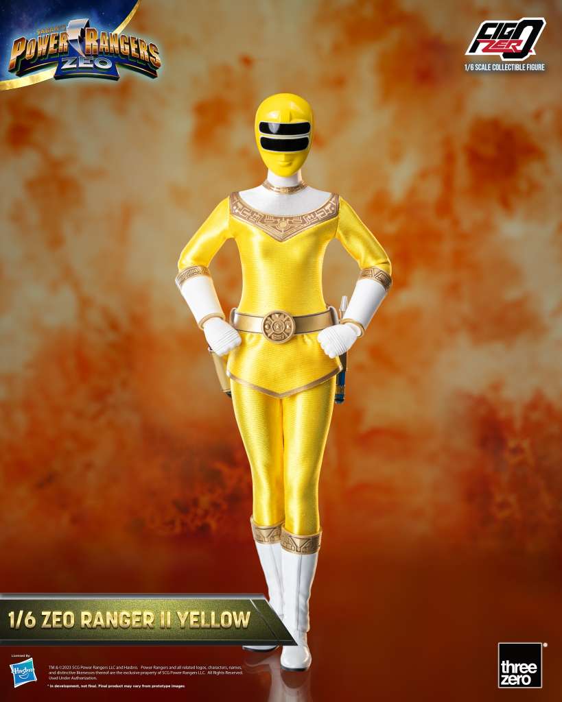 Power Rangers Zeo Ranger II Yellow 1/6 Figur threea toys/threezero