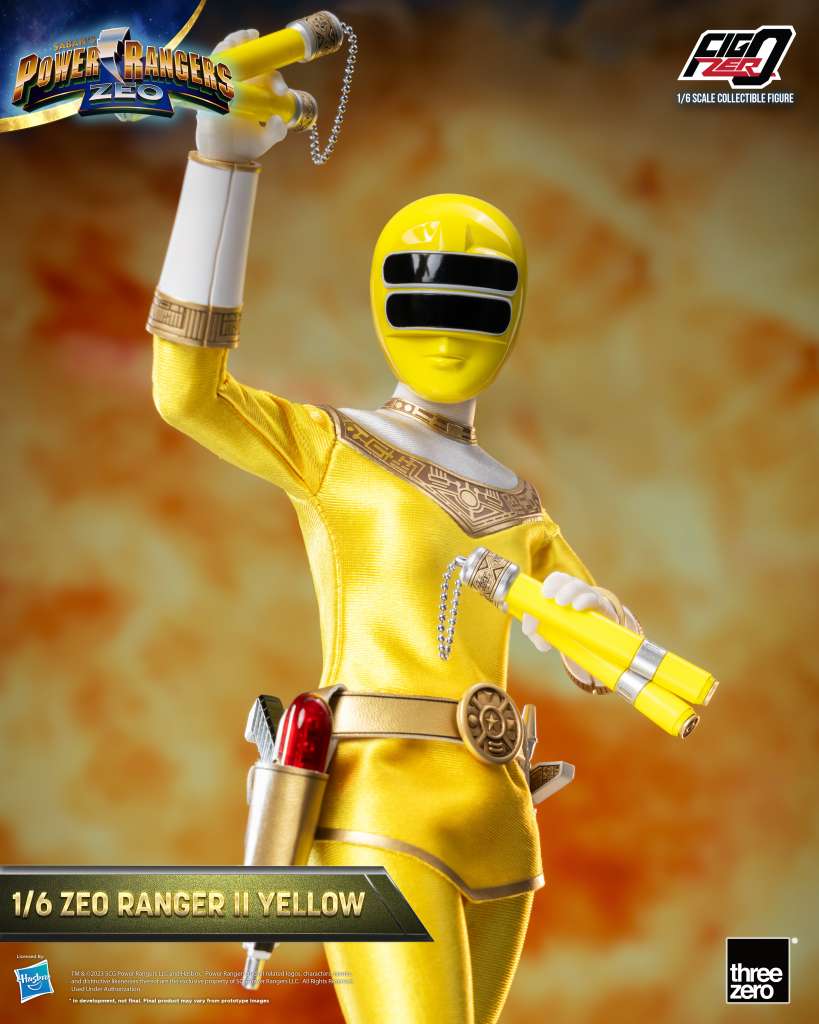Power Rangers Zeo Ranger II Yellow 1/6 Figur threea toys/threezero