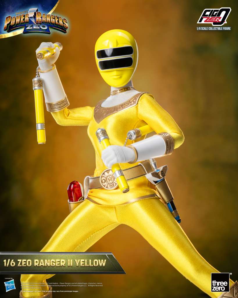 Power Rangers Zeo Ranger II Yellow 1/6 Figur threea toys/threezero