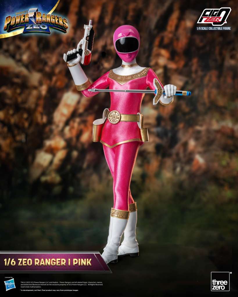 Power Rangers Zeo Ranger Pink 1/6 Figur threea toys/threezero