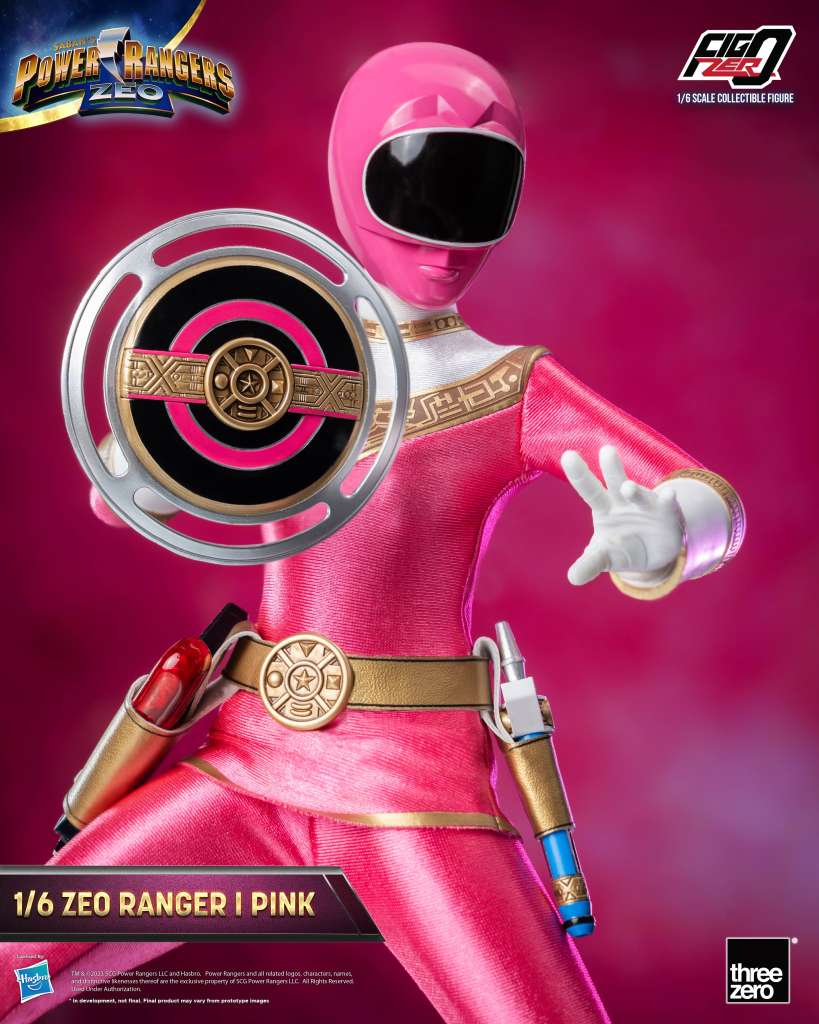 Power Rangers Zeo Ranger Pink 1/6 Figur threea toys/threezero