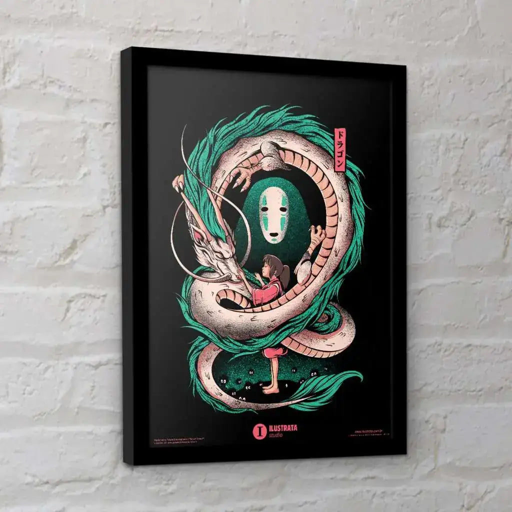 ILUSTRATA THE GIRL AND THE DRAGON COLLECTOR PRINT