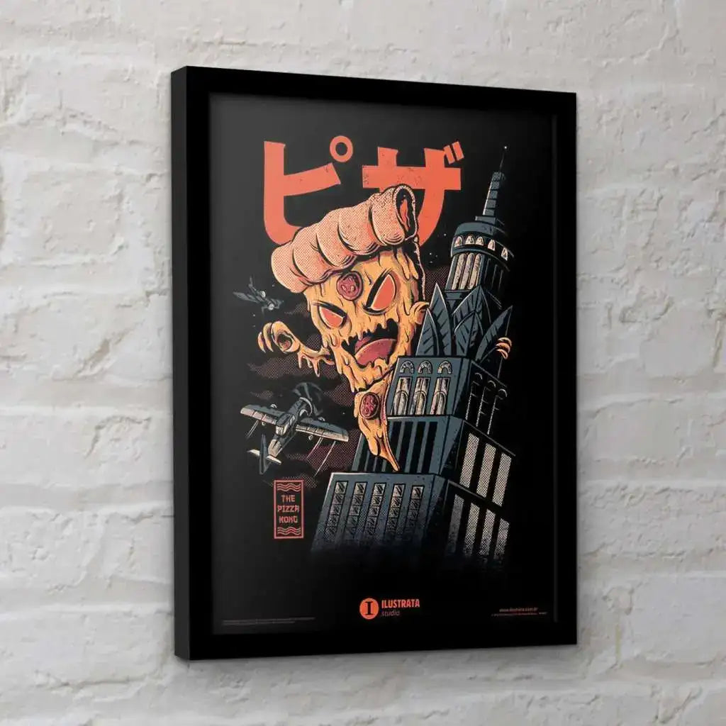 ILUSTRATA THE PIZZA KONG COLLECTOR PRINT FRAMED