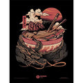 ILUSTRATA DRAGONS RAMEN COLLECTOR PRINT FRAMED
