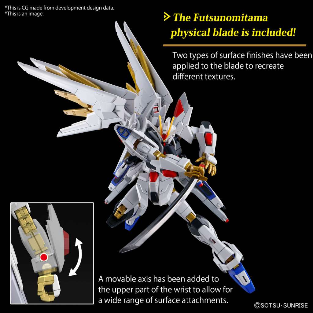HG Gundam Mighty Strike Freedom 1/144 – Fantastisk Modellkit bandai model kit gunpla