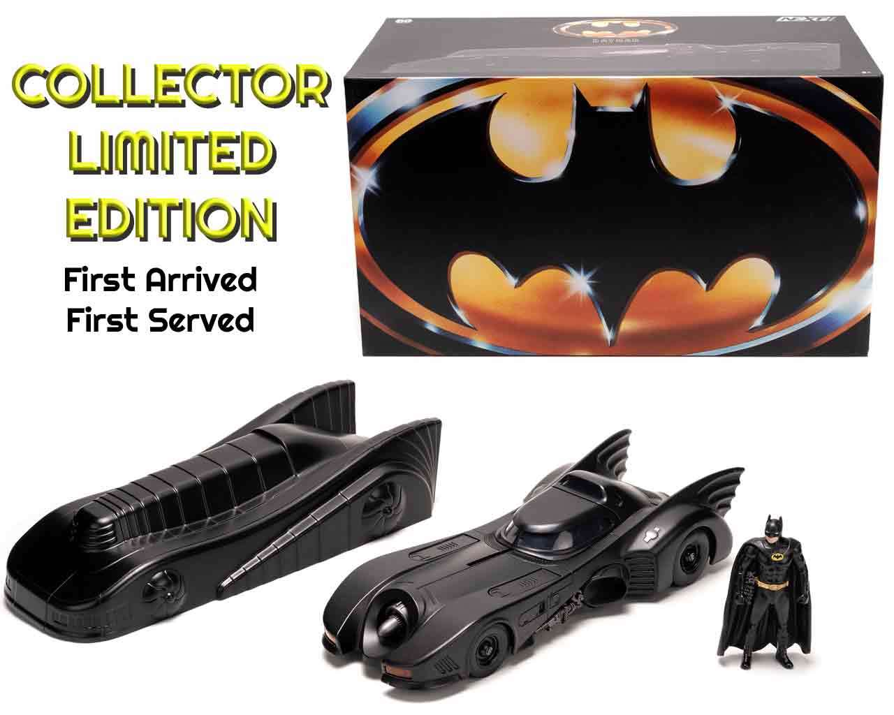 Batman 1989 - Armored Batmobile med Batman - 1:24 Die-Cast Modell Limited Edition jada toys