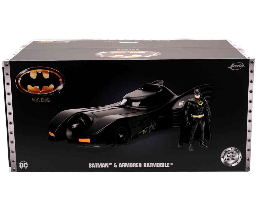 Batman 1989 - Armored Batmobile med Batman - 1:24 Die-Cast Modell Limited Edition jada toys
