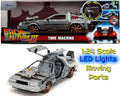 Back to the Future 3 1982 Delorean Railway Wheels 1/24 Die-cast Limited Edition Model