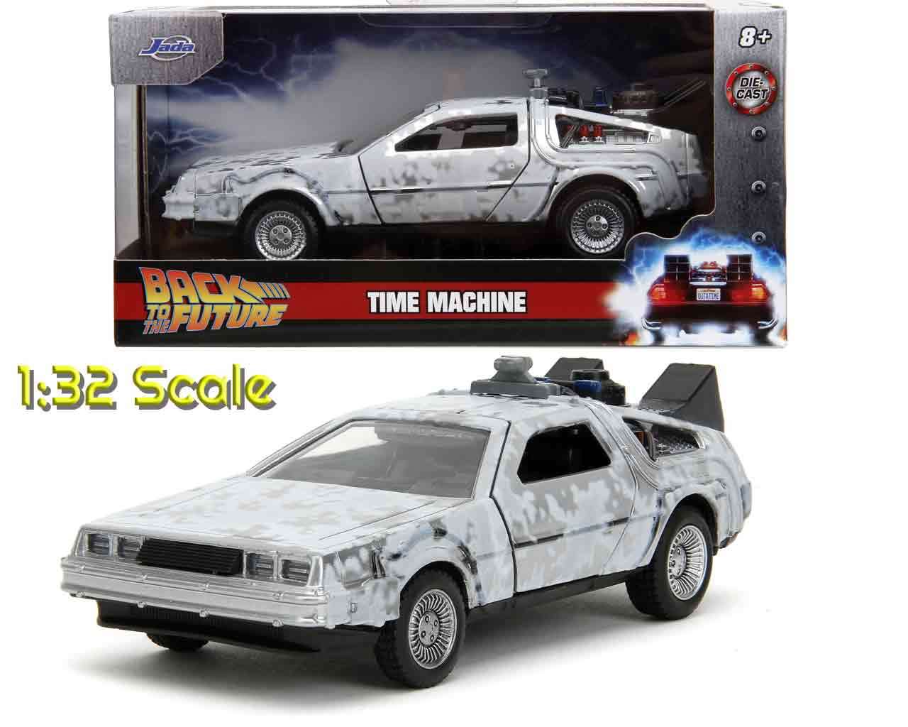 Tillbaka till Framtiden Del 1 - 1982 DeLorean DMC-12 med Frost Effekt - 1:32 Die-cast Modell Limited Edition jada toys
