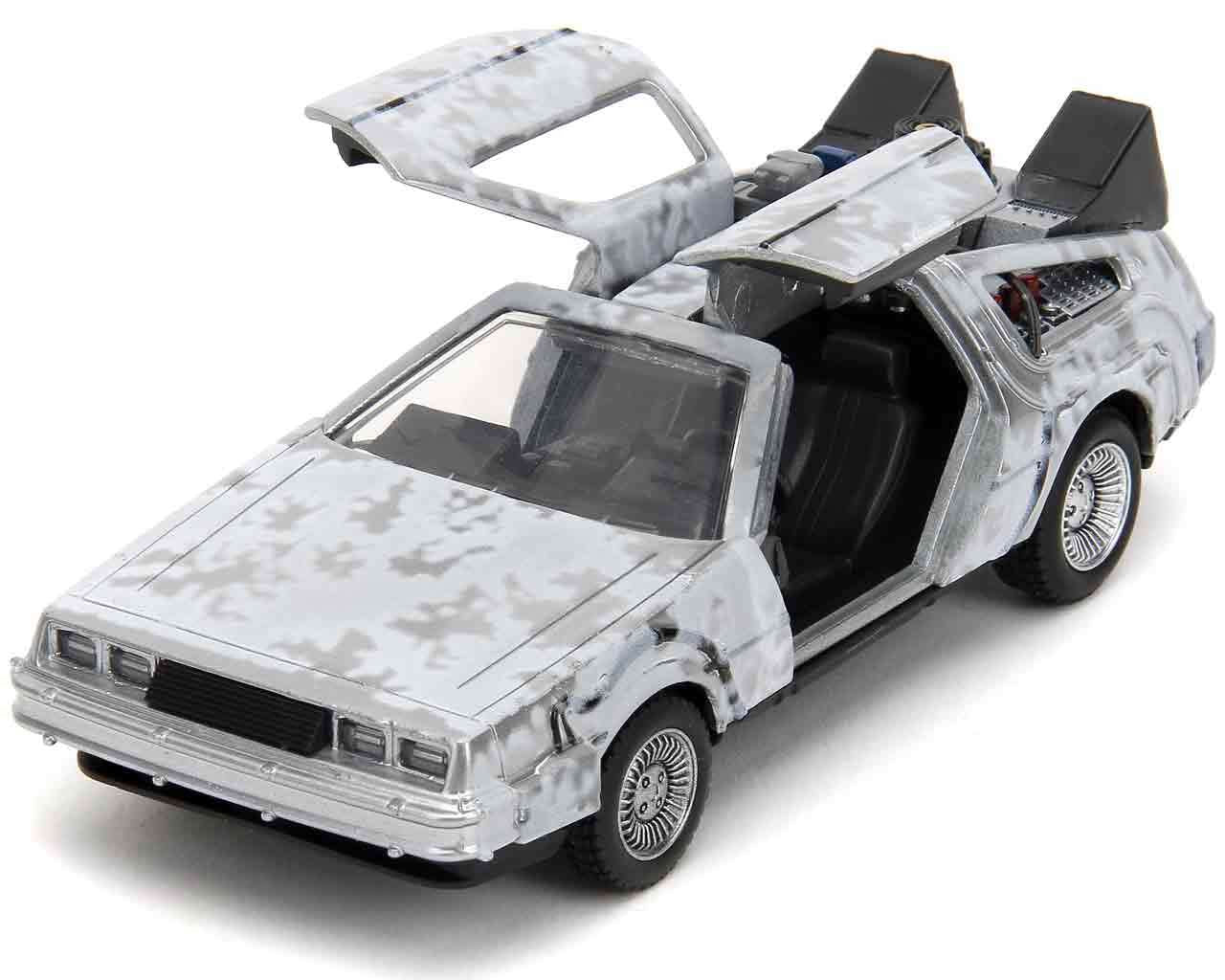 Tillbaka till Framtiden Del 1 - 1982 DeLorean DMC-12 med Frost Effekt - 1:32 Die-cast Modell Limited Edition jada toys