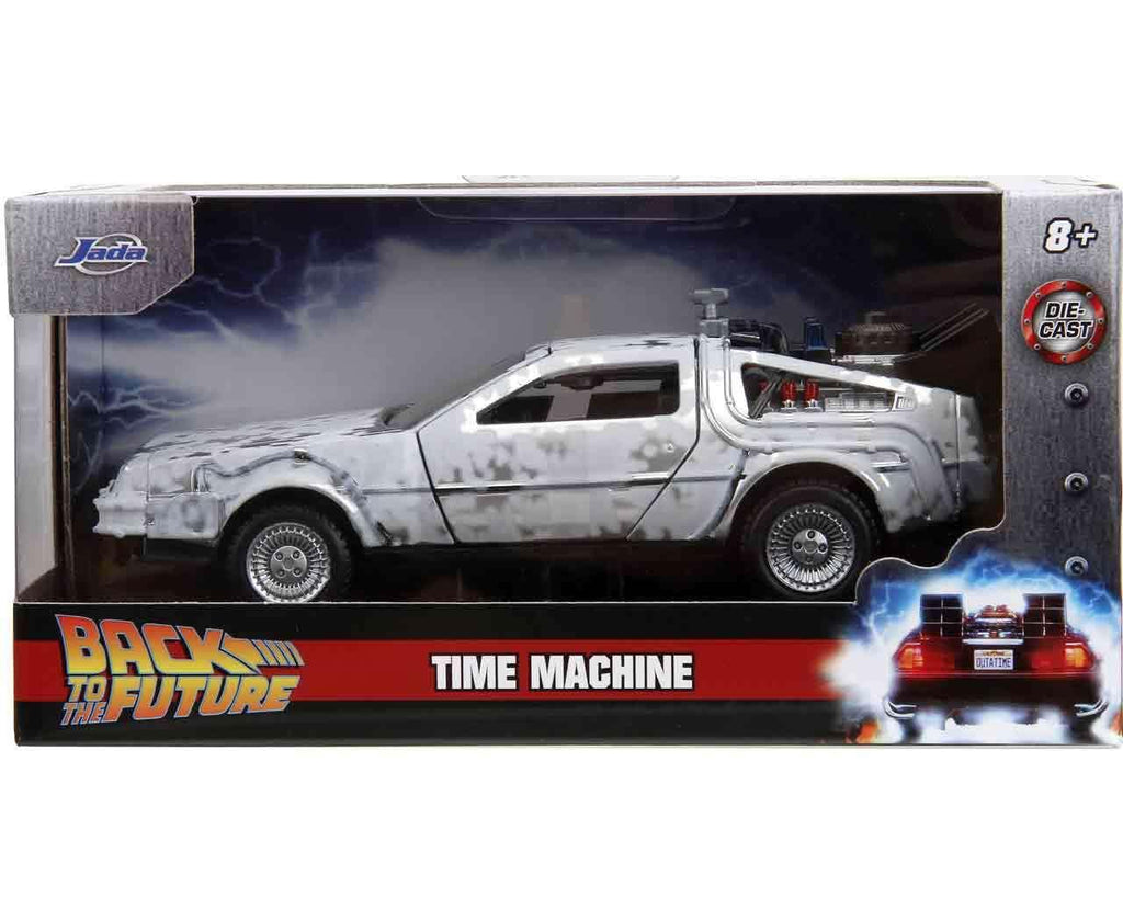 Tillbaka till Framtiden Del 1 - 1982 DeLorean DMC-12 med Frost Effekt - 1:32 Die-cast Modell Limited Edition - Robotto