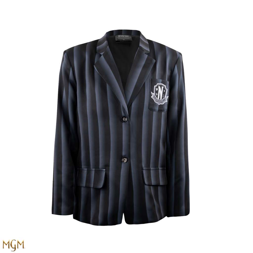 Wednesday Nevermore Academy Svart Blazer (L Storlek) cinereplicas