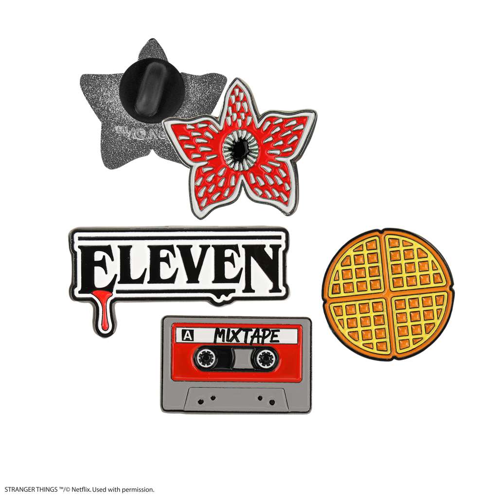 Stranger Things Säsong 1 Pin Set (4) cinereplicas