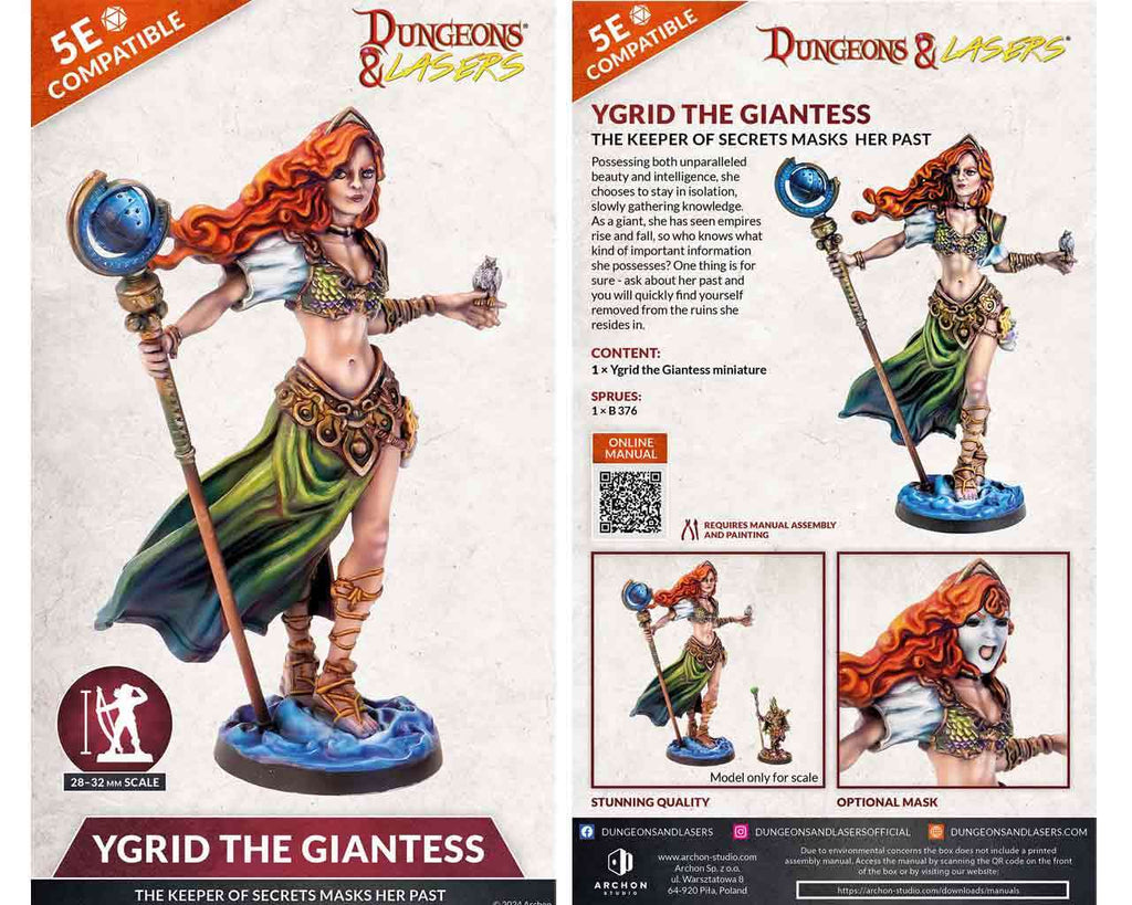 Dungeons & Lasers: Ygrid the Giantess Figur archon games