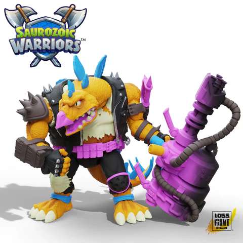 Saurozoiska krigare Marr Ossis figur boss fight studio