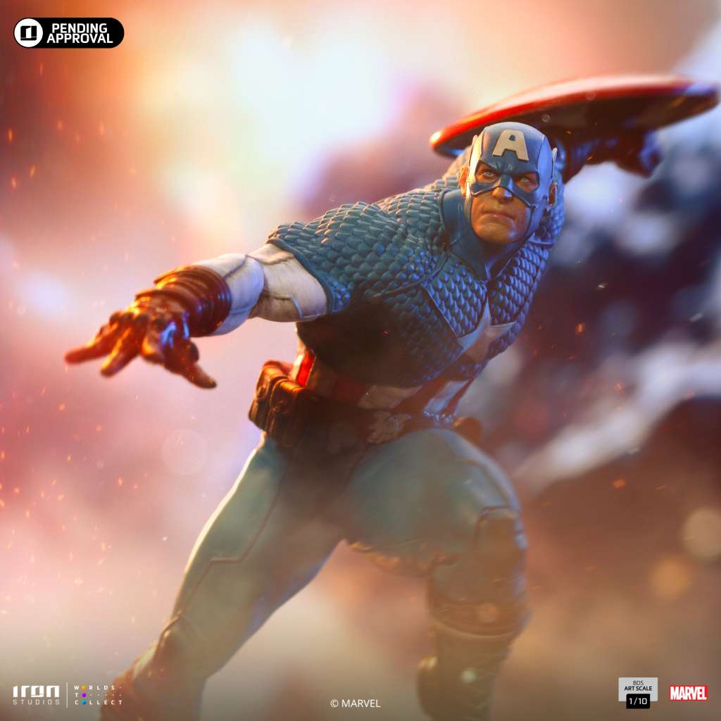 Infinity Gauntlet Captain America 1/10 Staty iron studios