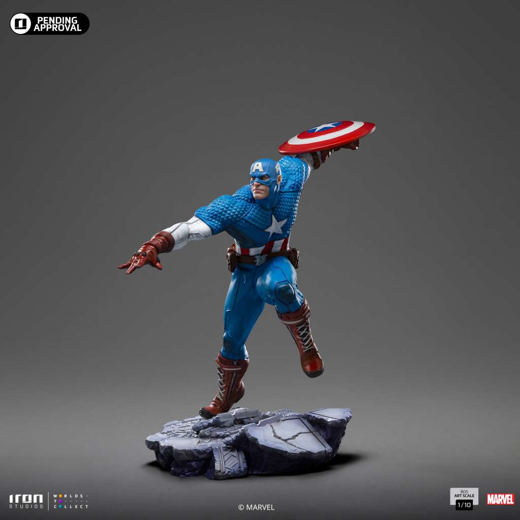 Infinity Gauntlet Captain America 1/10 Staty iron studios