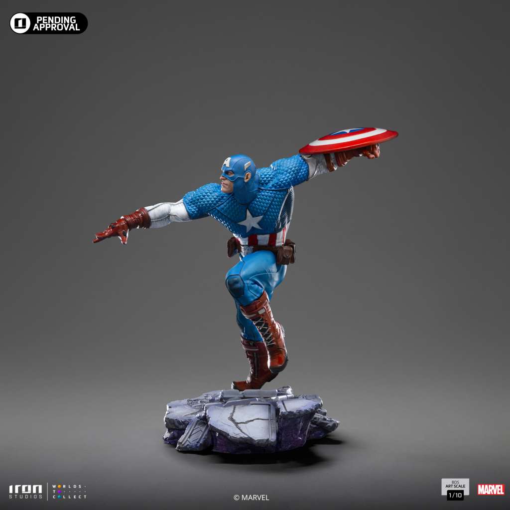 Infinity Gauntlet Captain America 1/10 Staty iron studios