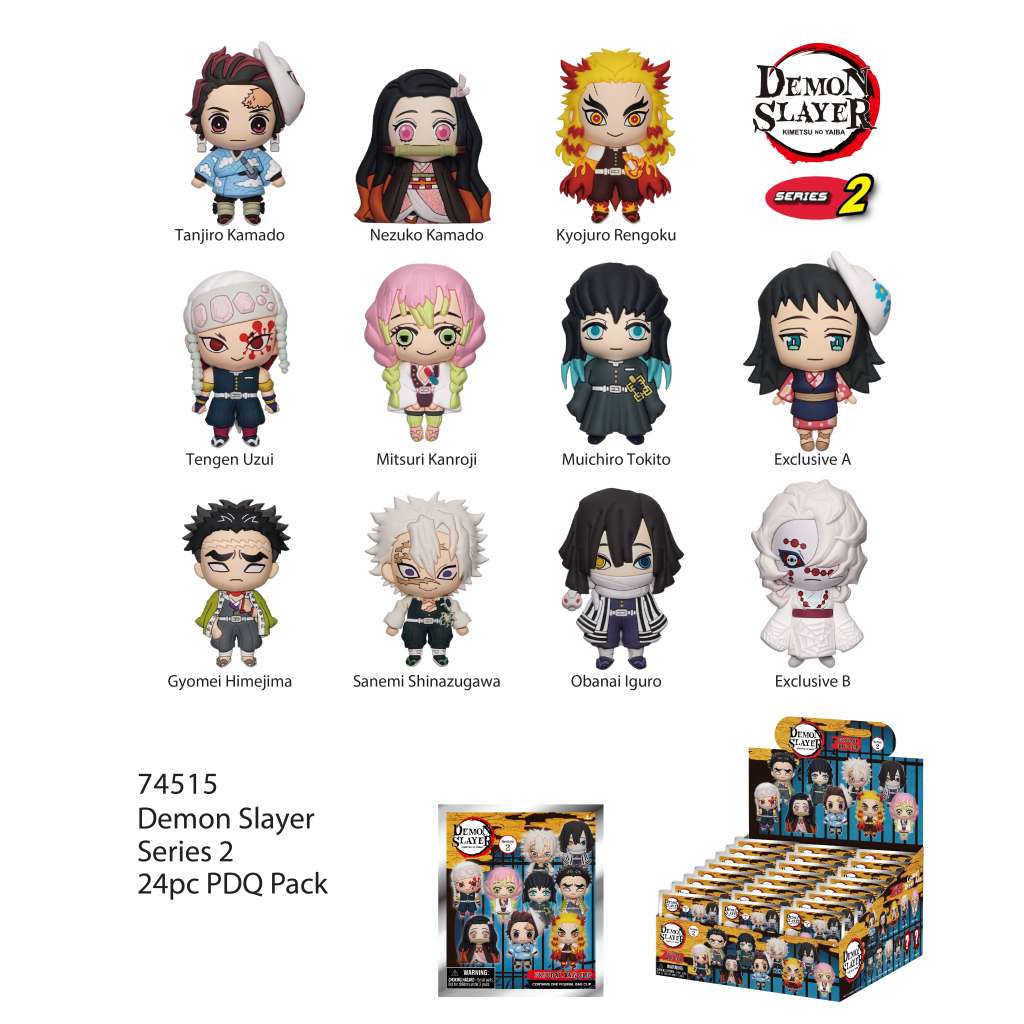 Demon Slayer S2 Bag Clip Blind Box Dispenser (24-pack) monogram