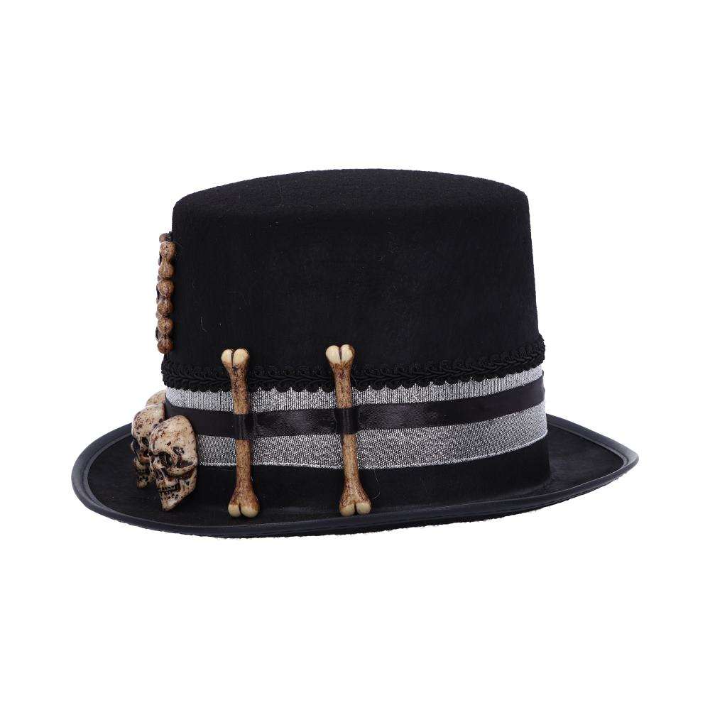 Steampunk Voodoo Prästskalle och Ben Top Hat nemesis now