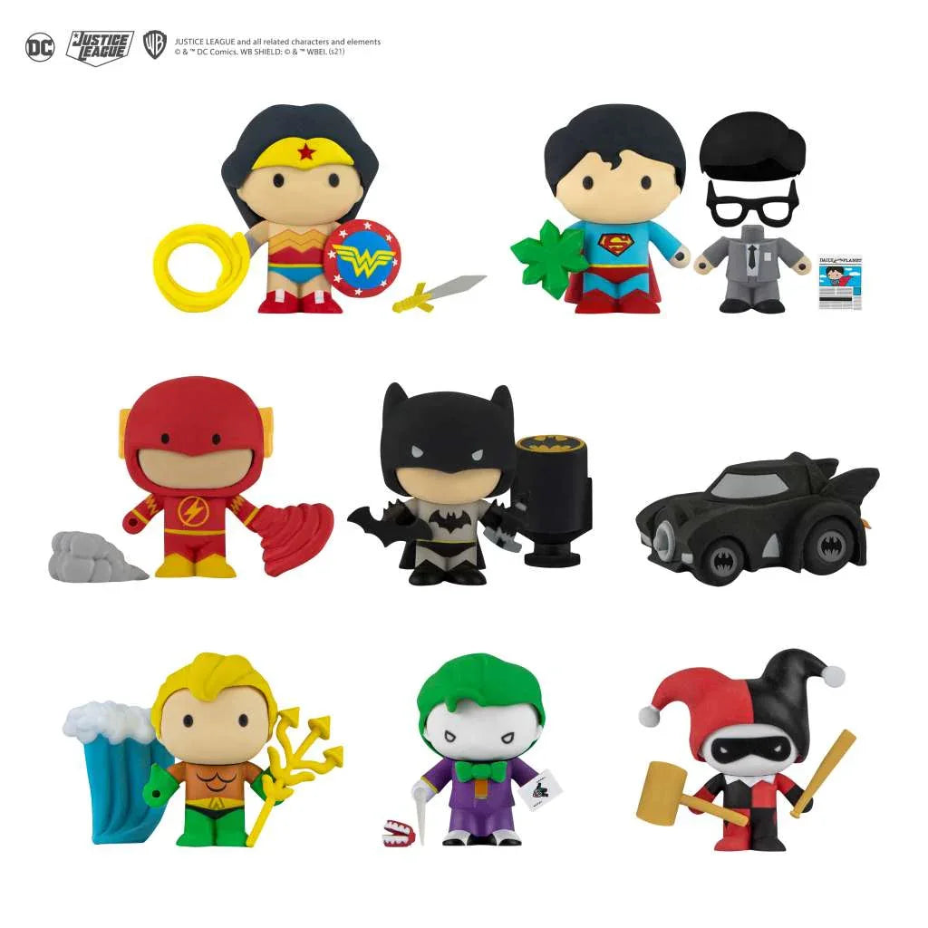 DC Comics Justice League Suddgummi Mysterie Display Box (24) - Robotto