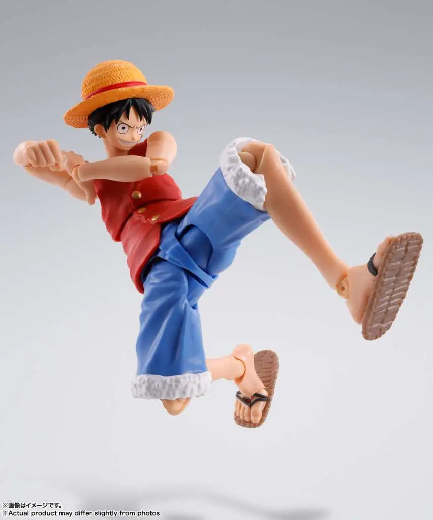 One Piece Luffy Romance Dawn S.h.figuarts Actionfigur med Utbytbara Delar och Hög Rörlighet