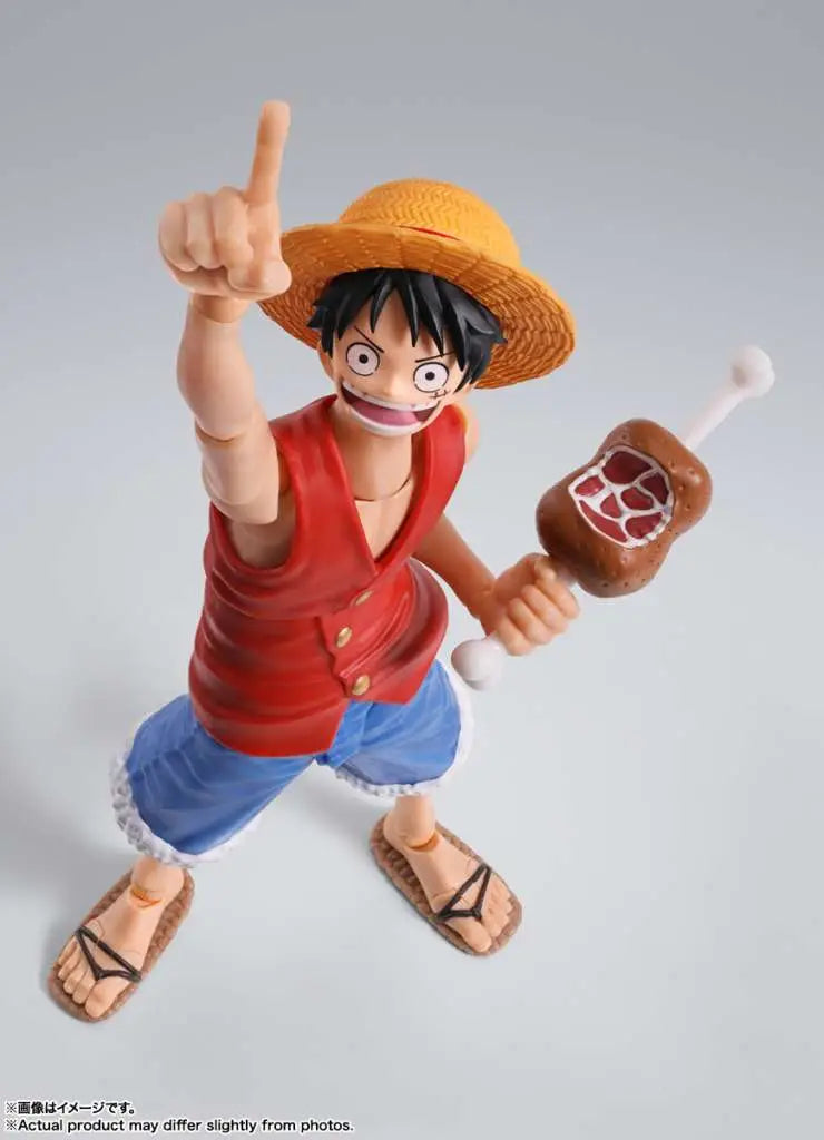 One Piece Luffy Romance Dawn S.h.figuarts Actionfigur med Utbytbara Delar och Hög Rörlighet