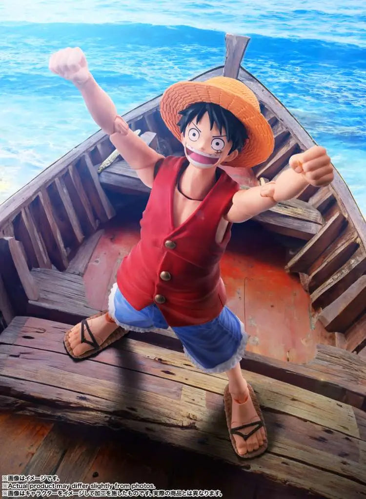 One Piece Luffy Romance Dawn S.h.figuarts Actionfigur med Utbytbara Delar och Hög Rörlighet