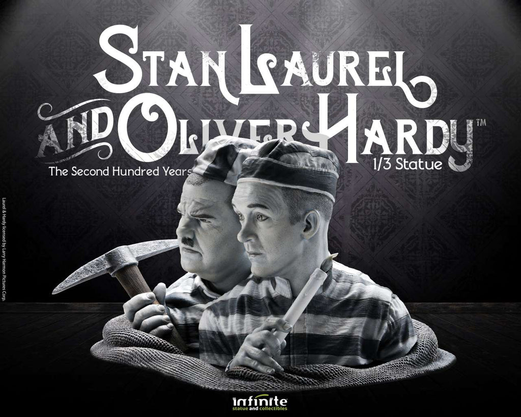 Stan Laurel & Oliver Hardy 1/3 Staty infinite statue