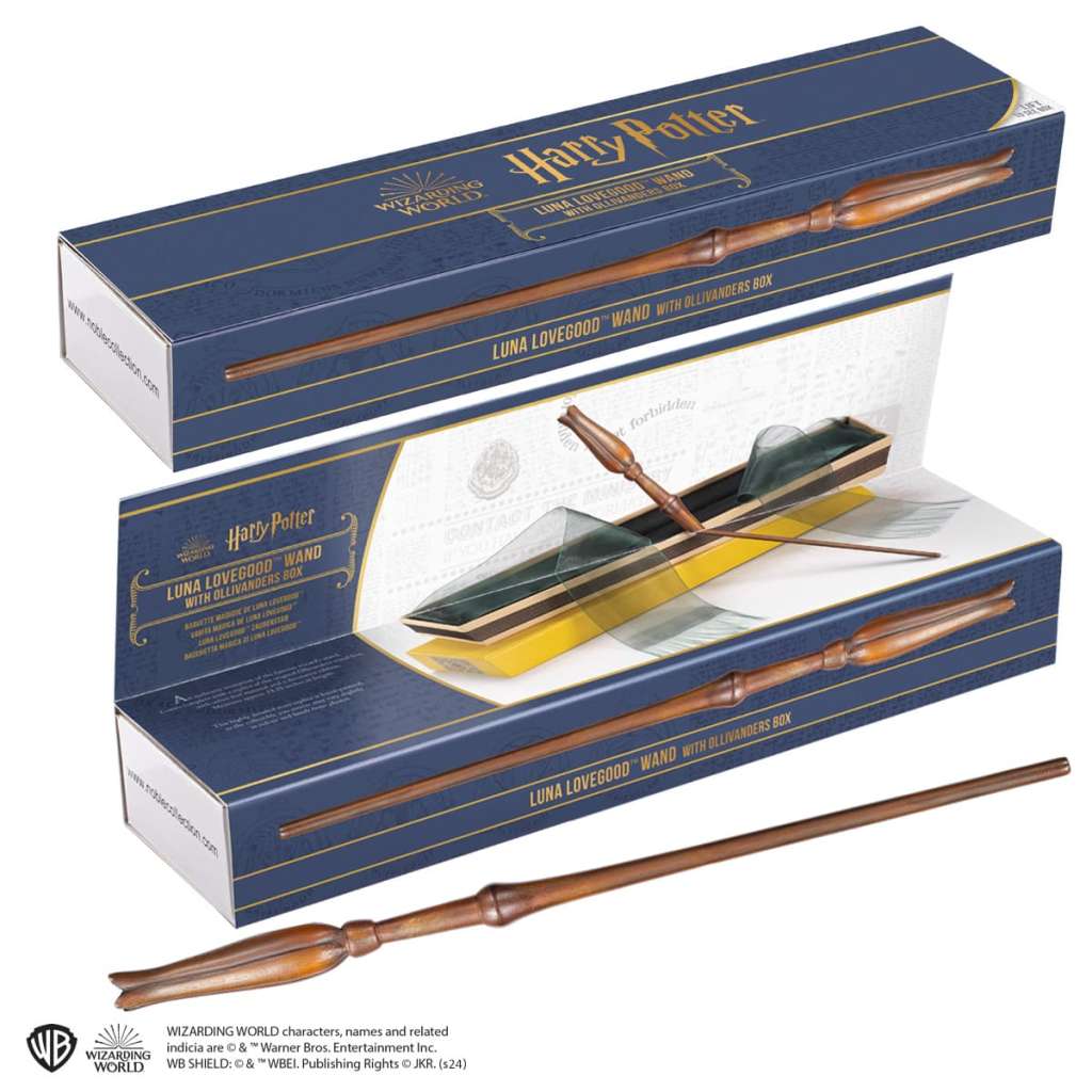Harry Potter Luna Lovegood Wand in Ollivanders Box noble collections
