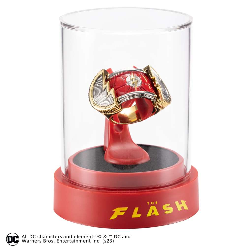 DC Flash Film Prop Replica Ring med Display noble collections