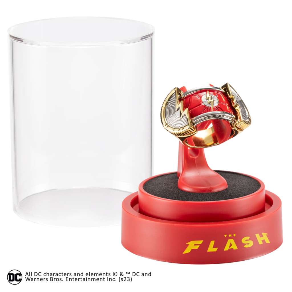 DC Flash Film Prop Replica Ring med Display noble collections