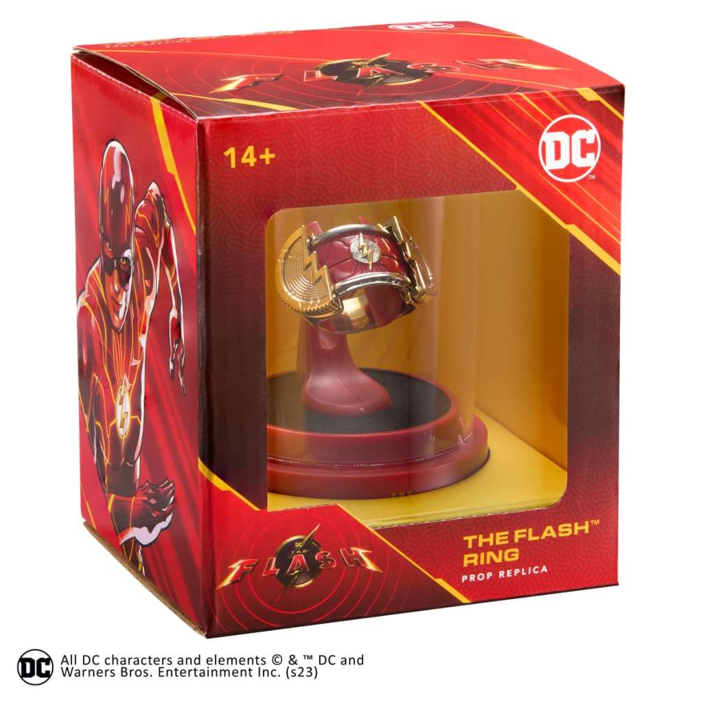 DC Flash Film Prop Replica Ring med Display noble collections