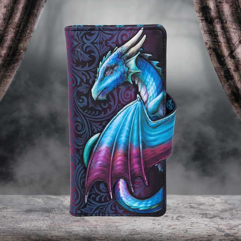 Dragon Take Flight Blå Embossed Plånbok - Robotto