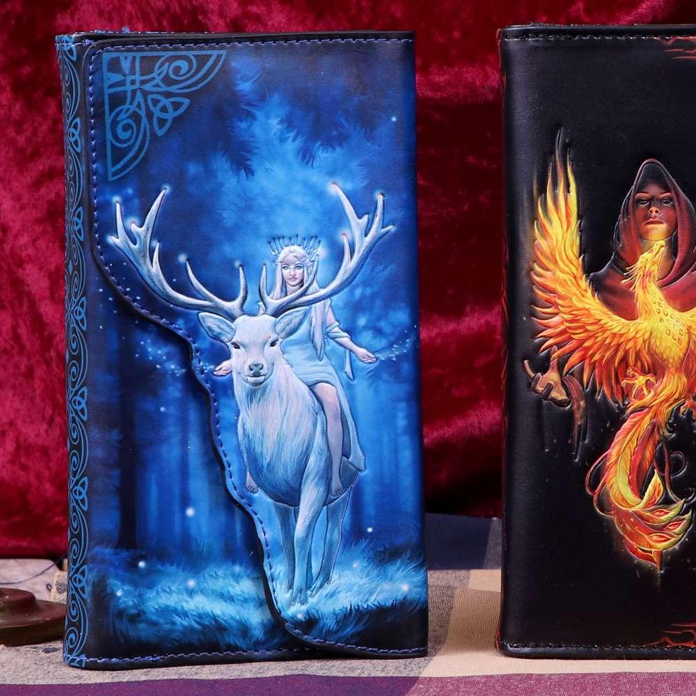 Anne Stokes Fantasy Forest Elven Queen och Stag Prägling Plånbok - Robotto