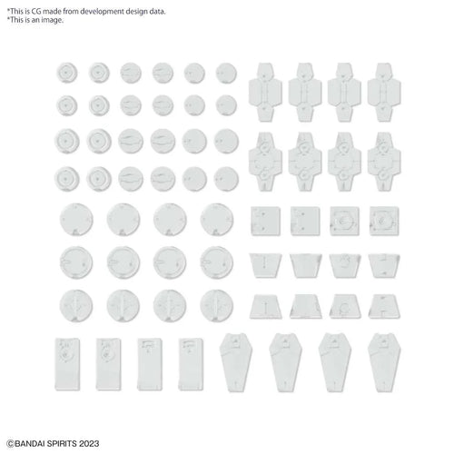 Anpassade materialdekorationer 1 vit - Robotto
