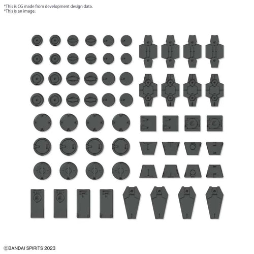 Anpassade Material Dekorationer - Grå Delar - Robotto