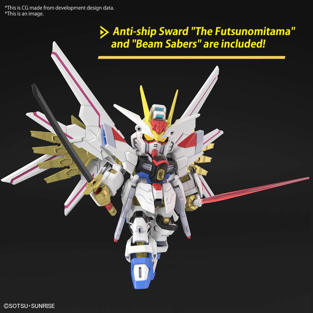 SD Cross Silhouette Gundam Mighty Strike Freedom Figur bandai model kit gunpla