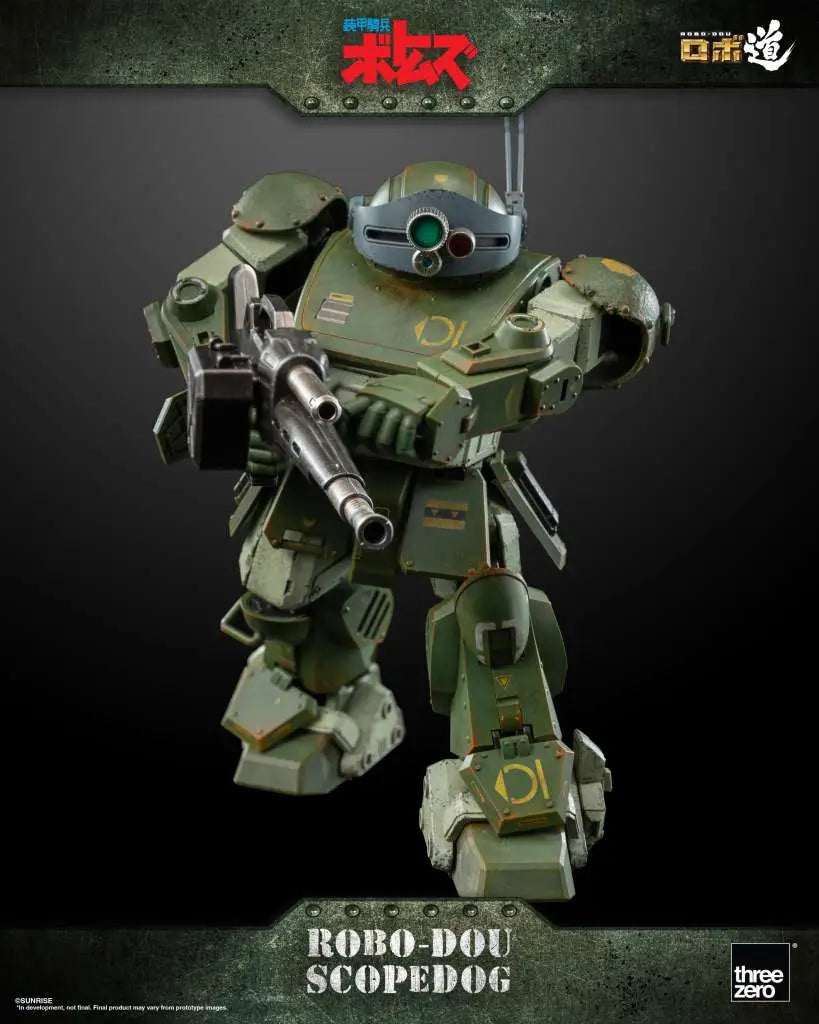 ROBO-DOU Armored Trooper Votoms Scopedog AF - Detaljerad och Rörlig Actionfigur från Klassisk Anime