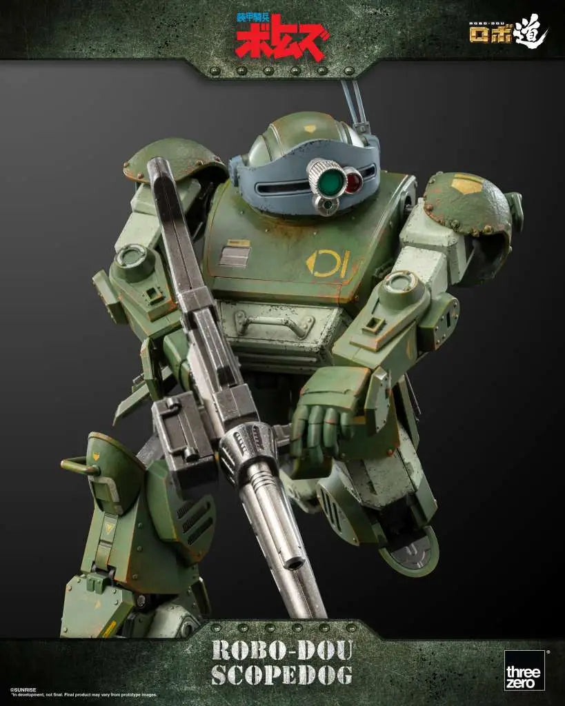 ROBO-DOU Armored Trooper Votoms Scopedog AF - Detaljerad och Rörlig Actionfigur från Klassisk Anime