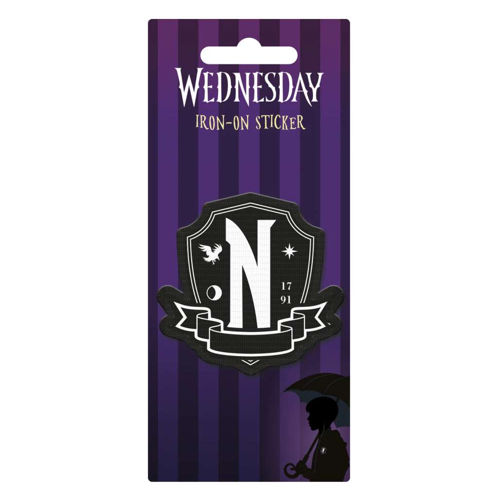 Wednesday Nevermore Iron-On Sticker pyramid international
