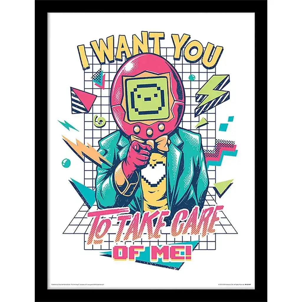 ILUSTRATA SAMAGOTCHI COLLECTOR PRINT FRAMED