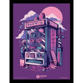 ILUSTRATA RETRO VENDING MACHINE COLLECTOR PRINT FRAMED