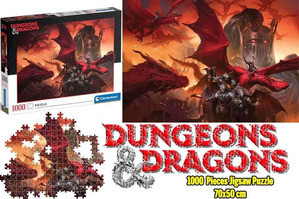 Dungeons & Dragons Pussel Samling - Dragonlance: Shadow of the Dragon Queen - 1000 Bitars Jigsaw Pussel - Robotto