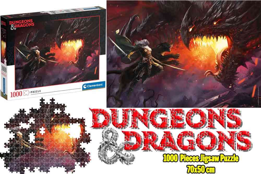 Dungeons & Dragons Puzzle Collection - Drizzt Do'Urden - Jigsaw Puzzle 1000 Pcs clementoni