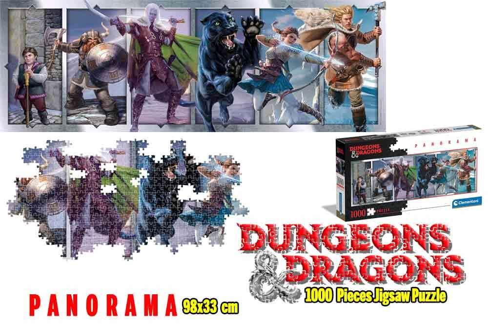 Dungeons & Dragons Puzzle Collection - Companions of the Hall - Panorama Jigsaw Puzzle 1000 Pcs - Robotto