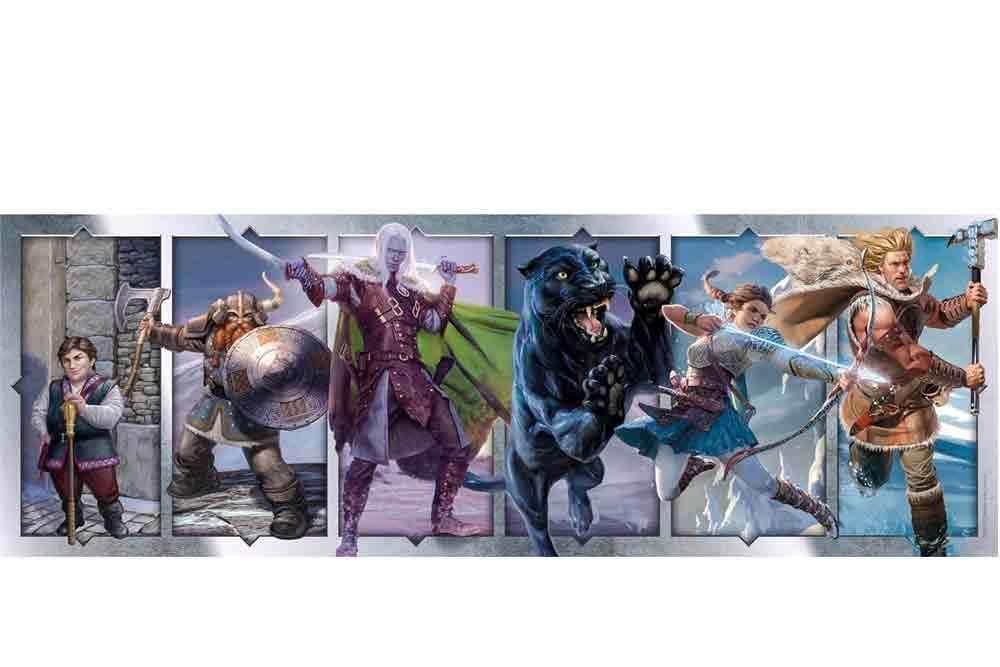 Dungeons & Dragons Puzzle Collection - Companions of the Hall - Panorama Jigsaw Puzzle 1000 Pcs - Robotto