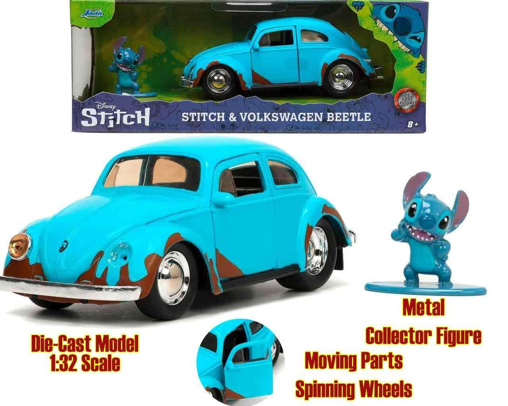 Lilo & Stitch - 1959 Volkswagen Beetle med Stitch - 1:32 Die-Cast Modell - Robotto