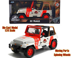 Jurassic Park 1992 Jeep Wrangler YJ Sahara 1:24 Die-Cast Modell - Robotto