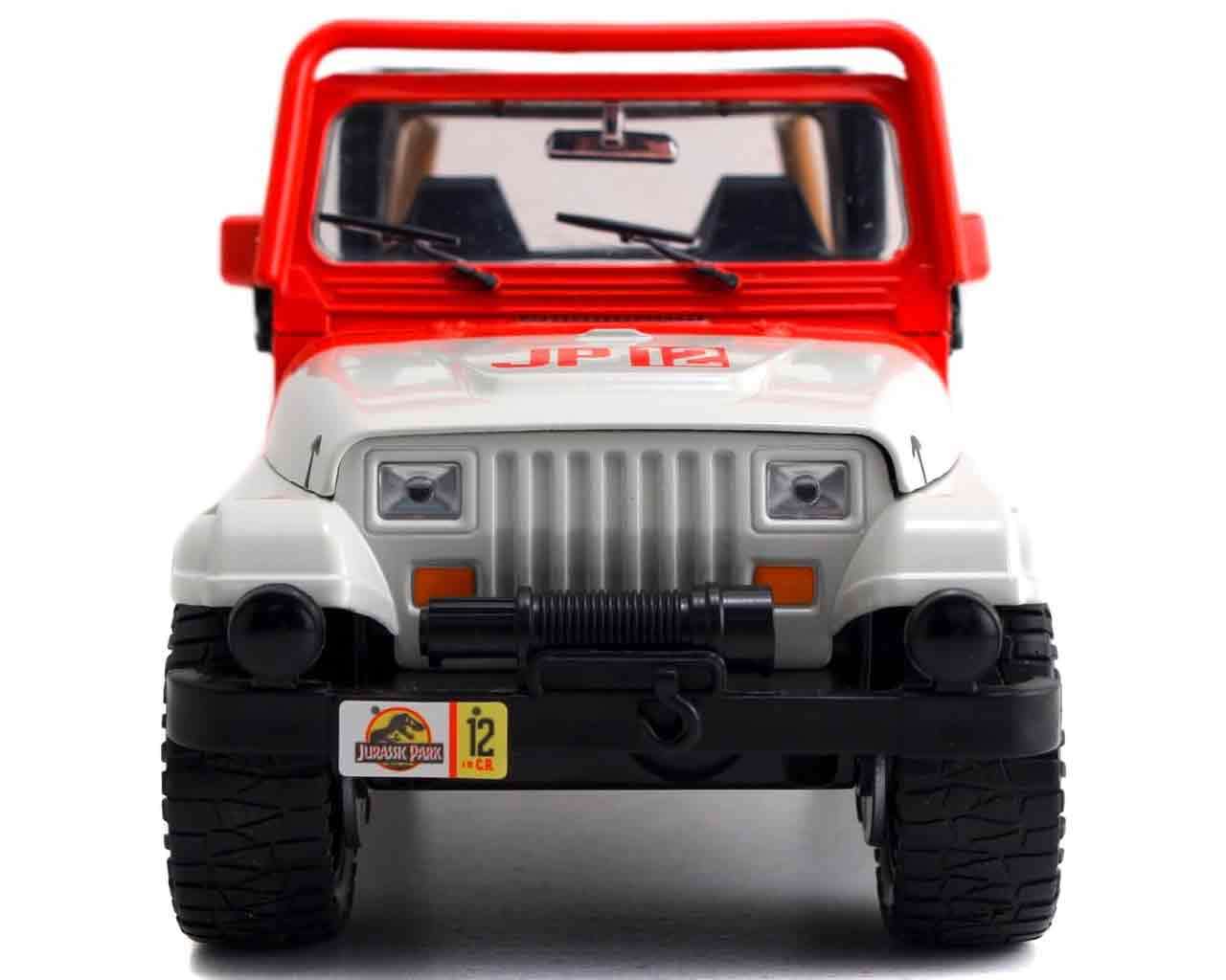 Jurassic Park 1992 Jeep Wrangler YJ Sahara 1:24 Die-Cast Modell jada toys